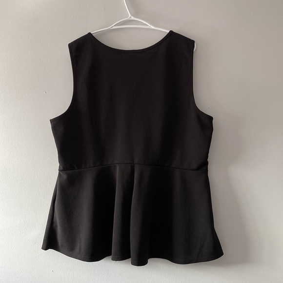 Torrid Peplum Top in Black - Picture 3 of 3